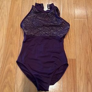 Natalie leotard eggplant color